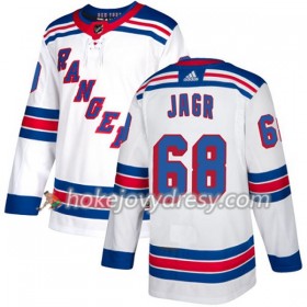 Dámské Hokejový Dres New York Rangers Jaromir Jagr 68 Bílá 2017-2018 Adidas Authentic